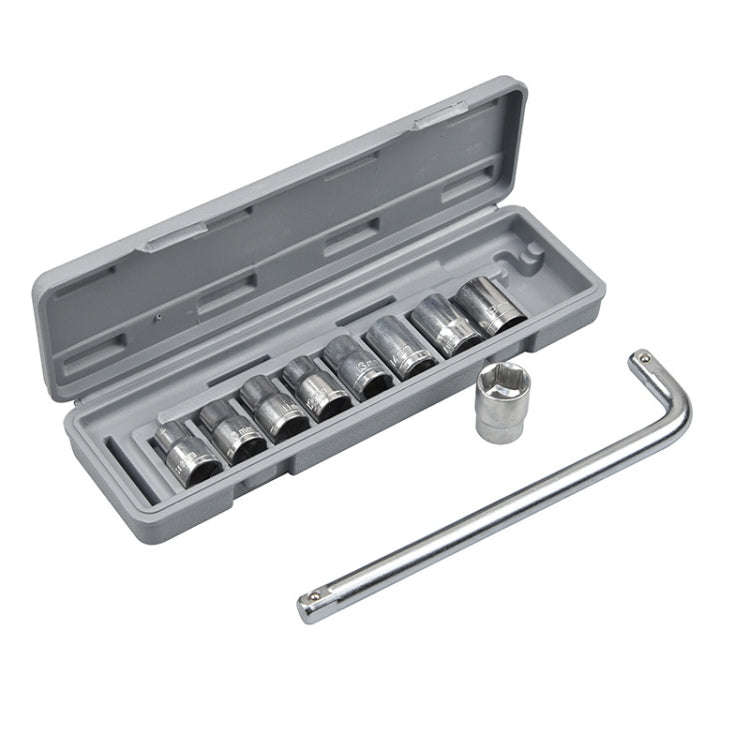 10 PCS / Set CY-0117 Sleeve Combination Tool Set Ratchet Repair Emergency Tricycle Auto Repair Mu...
