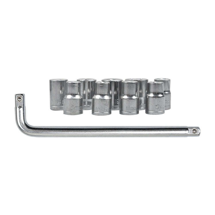 10 PCS / Set CY-0117 Sleeve Combination Tool Set Ratchet Repair Emergency Tricycle Auto Repair Mu...