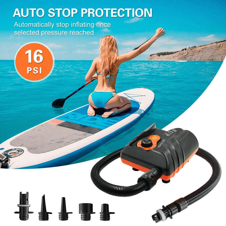 HT-785 Paddle Board 16PSI High Pressure Car Inflatable Pump 12V Electric Air Pump With 6 Connectors