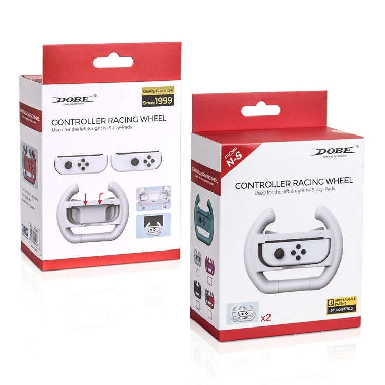 DOBE Left And Right Handle Steering Wheel For Switch OLED / Switch, Specification White2PCS...