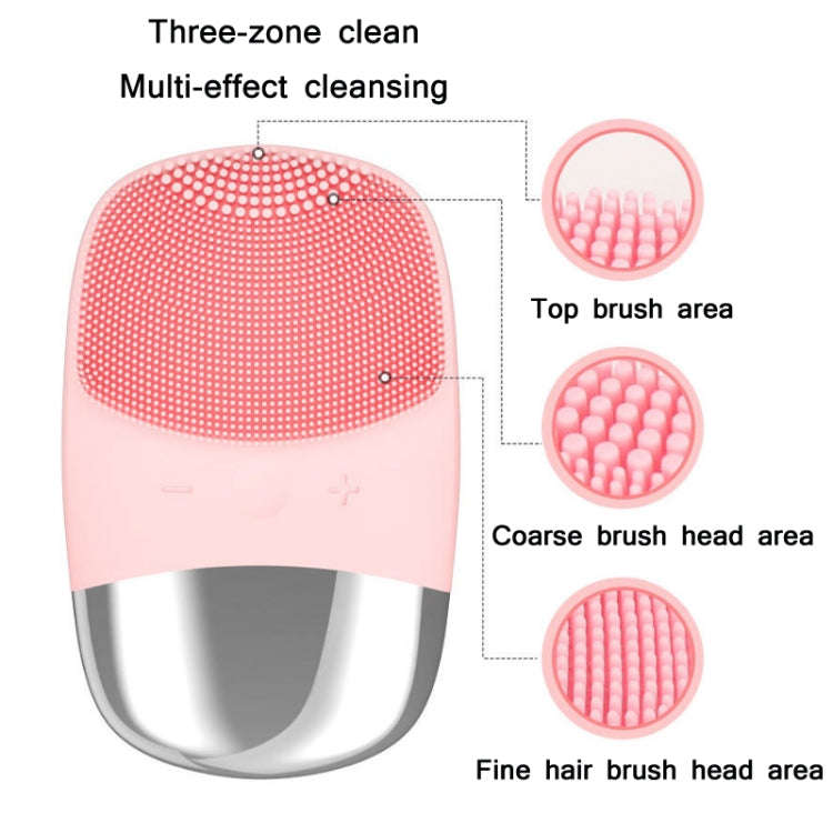 Manual Square Silicone Cleansing Apparatus(Grey)