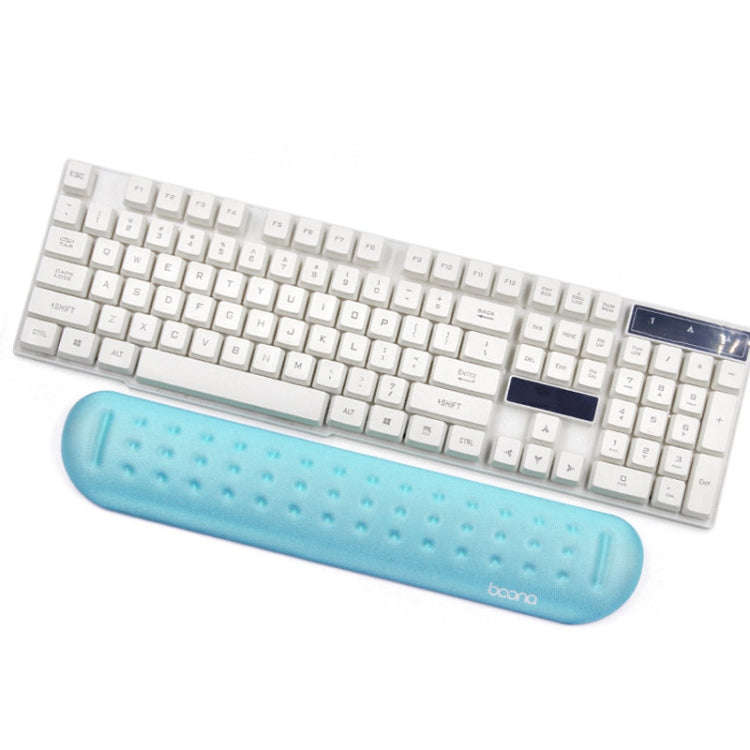 Baona Silicone Memory Cotton Wrist Pad Massage Hole Keyboard Mouse Pad, Style: Medium Keyboard Re...
