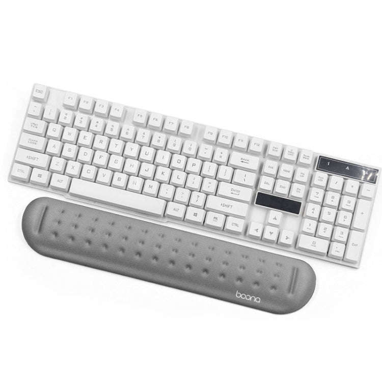 Baona Silicone Memory Cotton Wrist Pad Massage Hole Keyboard Mouse Pad, Style: Medium Keyboard Re...