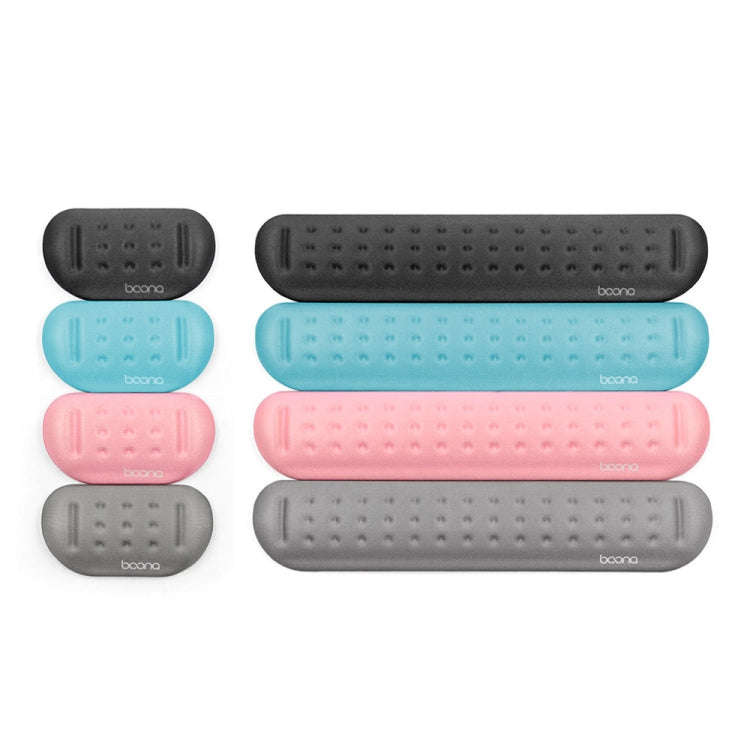 Baona Silicone Memory Cotton Wrist Pad Massage Hole Keyboard Mouse Pad, Style: Medium Keyboard Re...