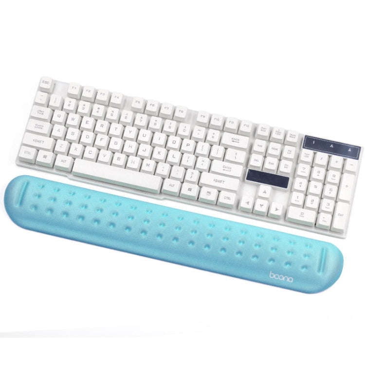 Baona Silicone Memory Cotton Wrist Pad Massage Hole Keyboard Mouse Pad, Style: Large Keyboard Res...