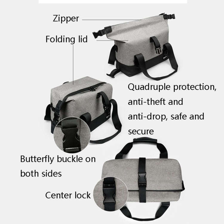 Baona BN-H014 SLR Camera Shoulder Bag Digital Storage Protective Waterproof Bag(Gray)
