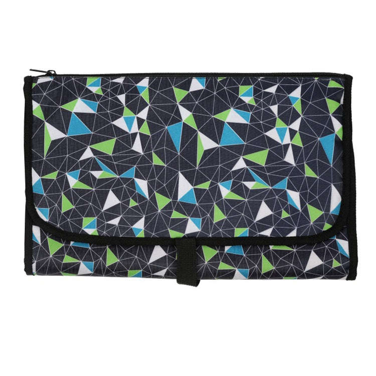 Portable Baby Changing Mat Multifunctional Baby Changing Table Waterproof Bag(Colorful Geometry)