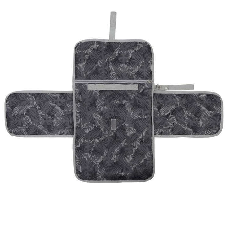 Portable Baby Changing Mat Multifunctional Baby Changing Table Waterproof Bag(Colorful Geometry)