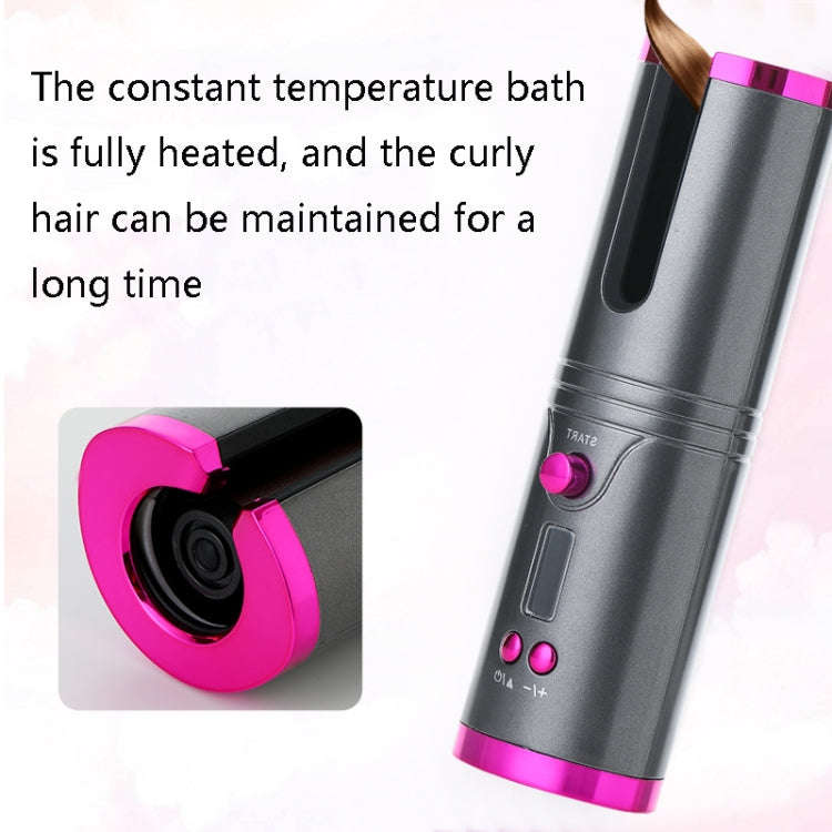 Portable USB Charging Wireless Curler Lazy Automatic Curling Rod(Patented Gray)
