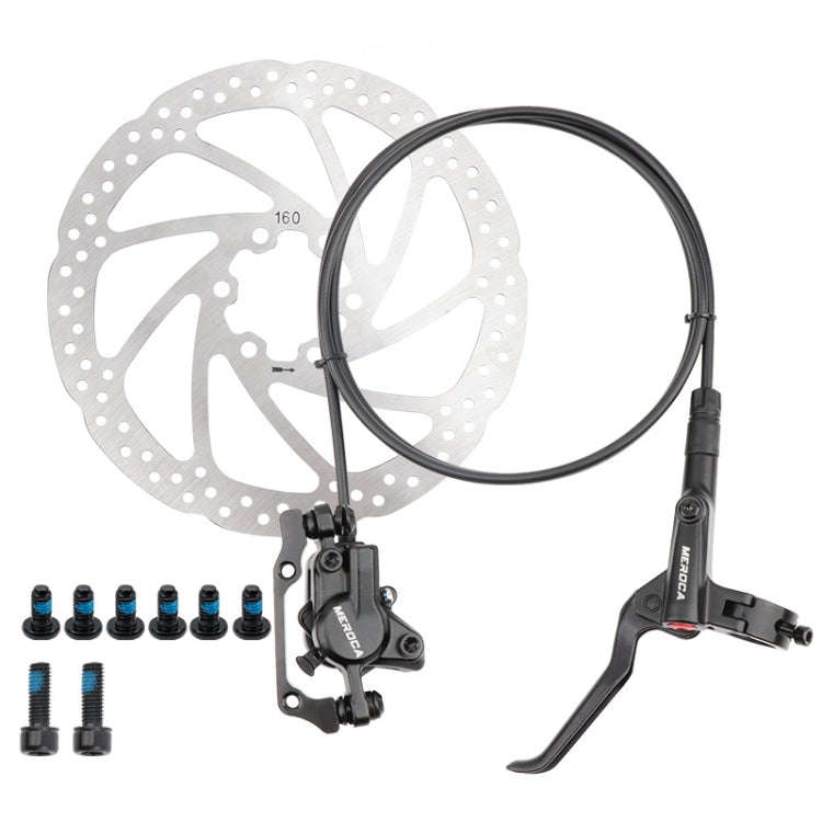 Meroca M800 Bicycle Brake Mountain Bike Universal Bilateral Brake Oil Pressure Disc Brake, Style:...