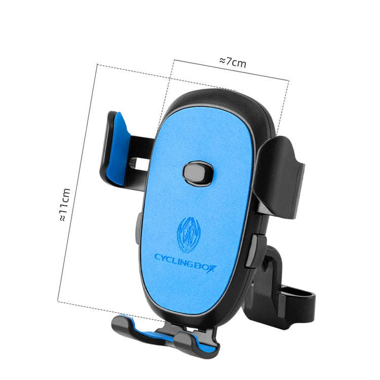 CYCLINGBOX BG-2930 Bicycle Mobile Phone Frame Plastic One-Click Lock Mobile Phone Bracket, Style:...