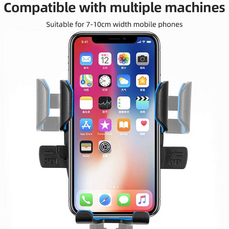 CYCLINGBOX BG-2930 Bicycle Mobile Phone Frame Plastic One-Click Lock Mobile Phone Bracket, Style:...