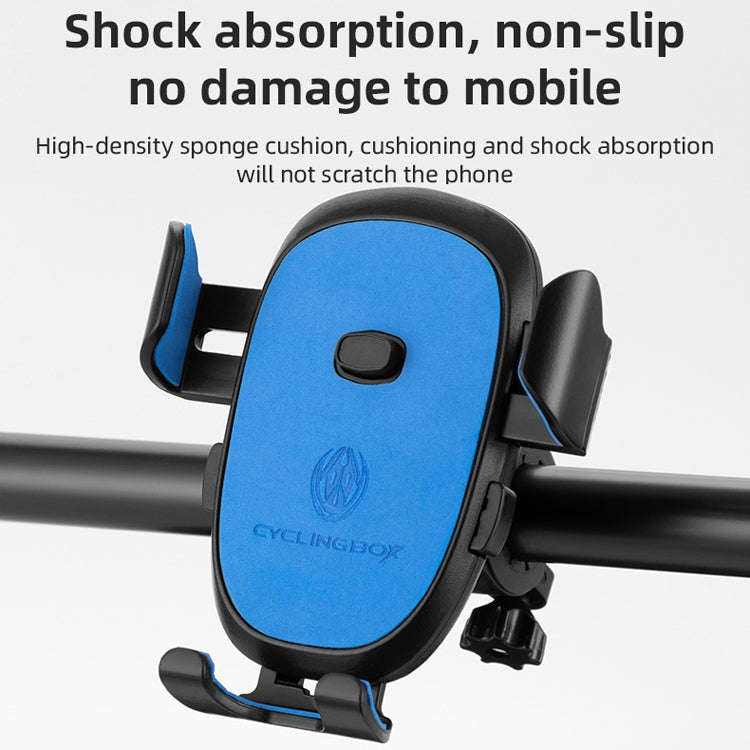 CYCLINGBOX BG-2930 Bicycle Mobile Phone Frame Plastic One-Click Lock Mobile Phone Bracket, Style:...