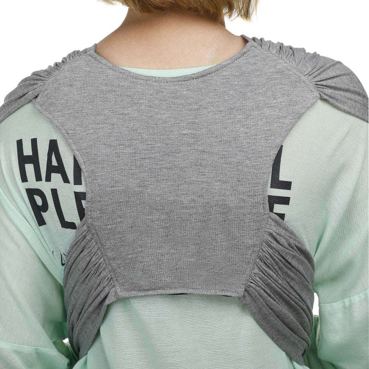 Baby Carrier Double Shoulder Front Holding Baby Carrier Portable Baby X Carrying Bag,Size: M (Gray)