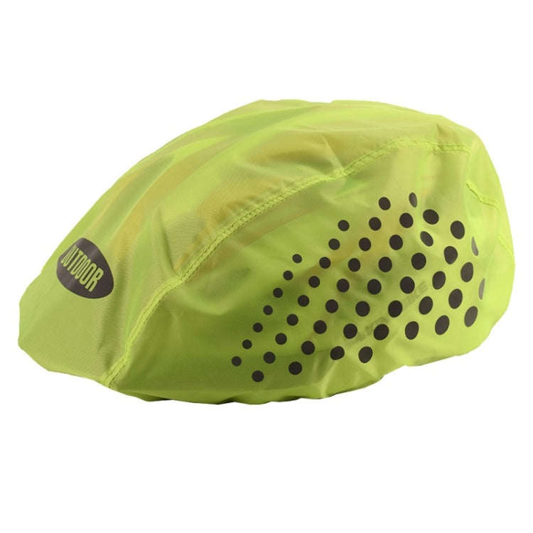 2 PCS Cycling Helmet Rain Cover Outdoor Reflective Safety Helmet Cover, Size: Free Size(Fluoresce...