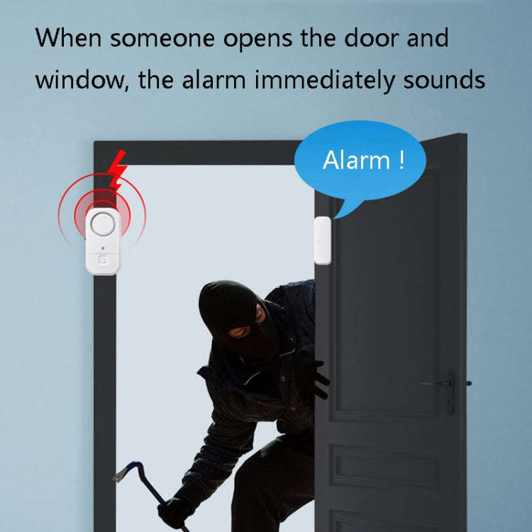 N911S Home Door Window Induction Alarm Household Door Magnetic Wireless Anti-Theft Alarm(Host + M...