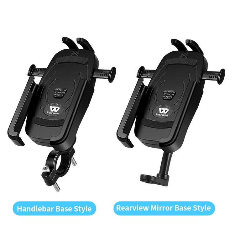 WEST BIKING  Bike Mobile Phone Holder Aluminum 360 Rotatable Electric Bike Scooter Motorcycle Pho...