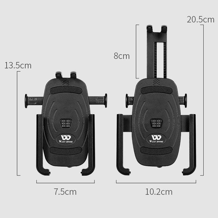 WEST BIKING  Bike Mobile Phone Holder Aluminum 360 Rotatable Electric Bike Scooter Motorcycle Pho...