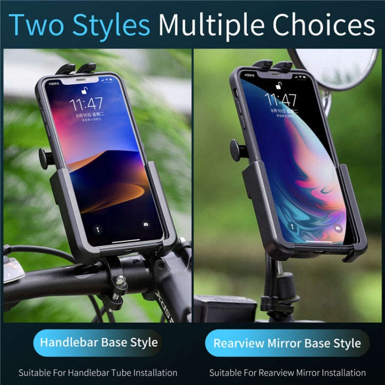 WEST BIKING  Bike Mobile Phone Holder Aluminum 360 Rotatable Electric Bike Scooter Motorcycle Pho...