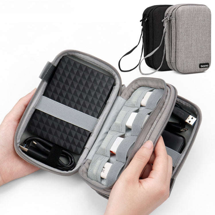 Baona BN-F027 Double-Layer Mobile Hard Disk Storage Bag EVA Hard Shell Hard Disk Protective Cover...
