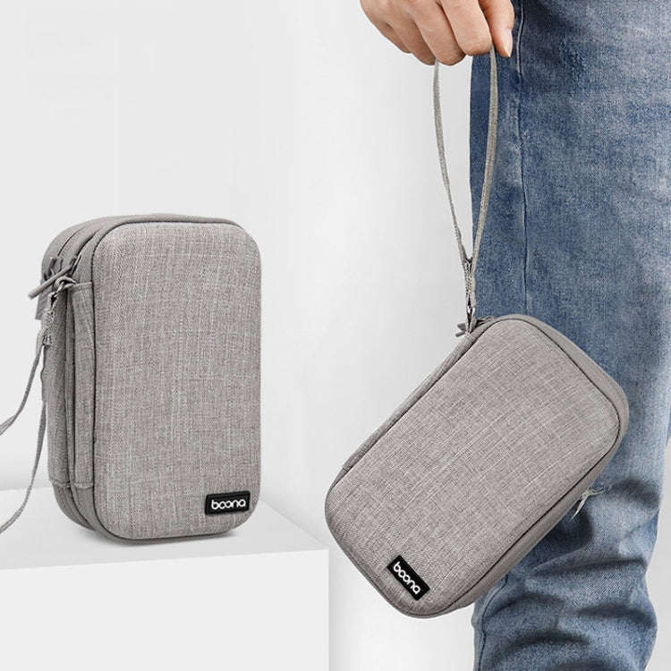 Baona BN-F027 Double-Layer Mobile Hard Disk Storage Bag EVA Hard Shell Hard Disk Protective Cover...