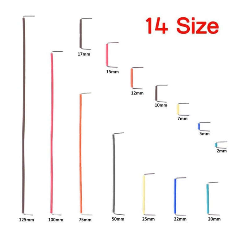 140 PCS 14 Lengths Jumper Wire U Shape Solderless Breadboard Jumper Wire Kit