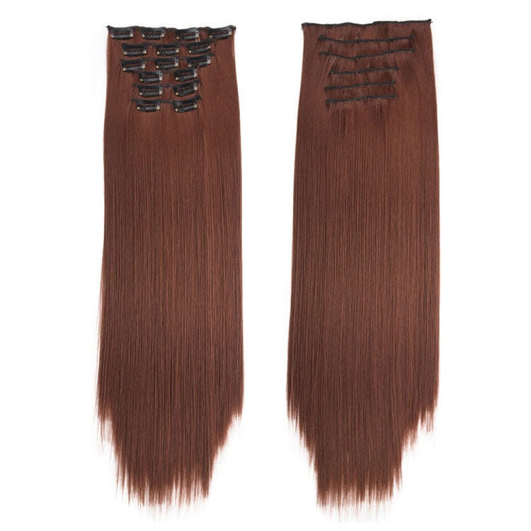 6 In 1 60cm Card Hair Extension Piece 16 Card Long Straight Hair Wig Piece, Color: 18.33