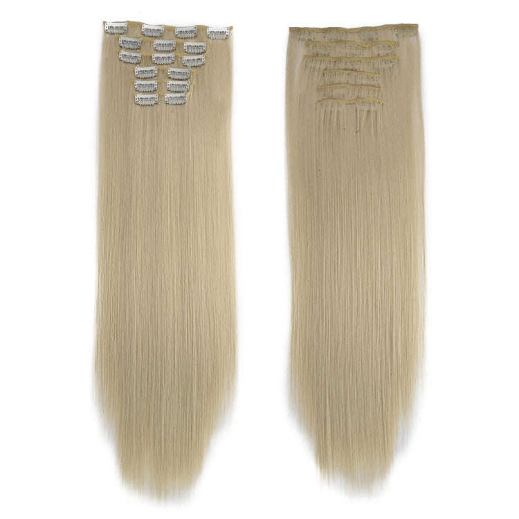 6 In 1 60cm Card Hair Extension Piece 16 Card Long Straight Hair Wig Piece, Color: 19.88