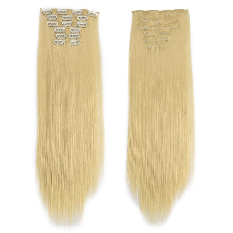 6 In 1 60cm Card Hair Extension Piece 16 Card Long Straight Hair Wig Piece, Color: 20.613