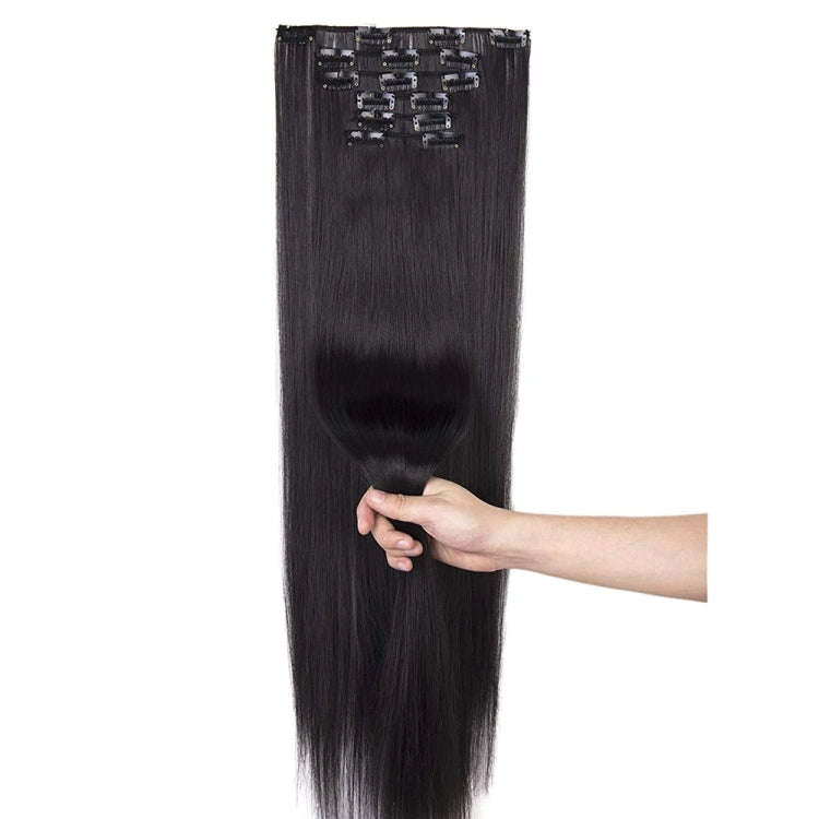 6 In 1 60cm Card Hair Extension Piece 16 Card Long Straight Hair Wig Piece, Color: 19.88