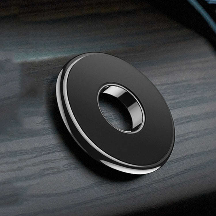 Q6 Car Magnetic Mobile Phone Holder Round Car Dashboard Navigation Bracket(Black)