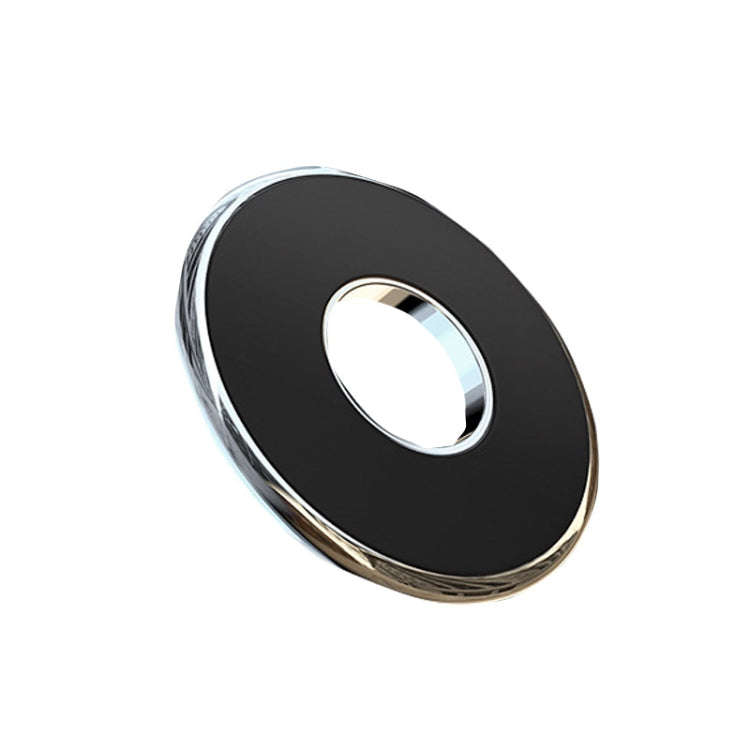Q6 Car Magnetic Mobile Phone Holder Round Car Dashboard Navigation Bracket(Silver)