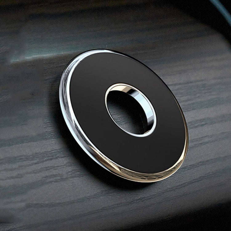 Q6 Car Magnetic Mobile Phone Holder Round Car Dashboard Navigation Bracket(Silver)