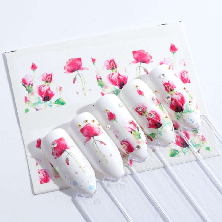 5 PCS Cute Animals Nail Stickers Water Decals Watermark Decoration (STZ660)