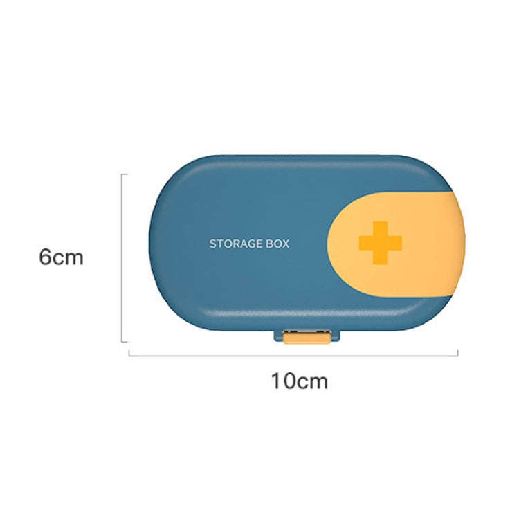 HW073 Portable Cut Medicine Large-capacity Pill Box Compartment Sealed Small Pill Box(Pink)