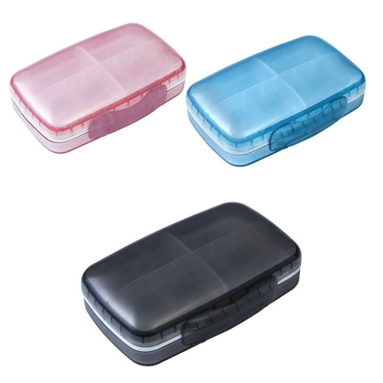 FY-8833 Detachable Medicine Storage Box Large Capacity Eight-compartment Plastic Pill Box(Blue)