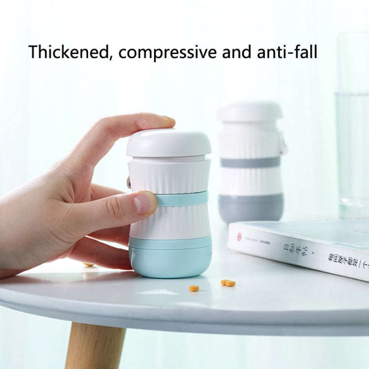 TR018 Medicine Cutter Grinding and Crushing Pill Box, Colour: Green