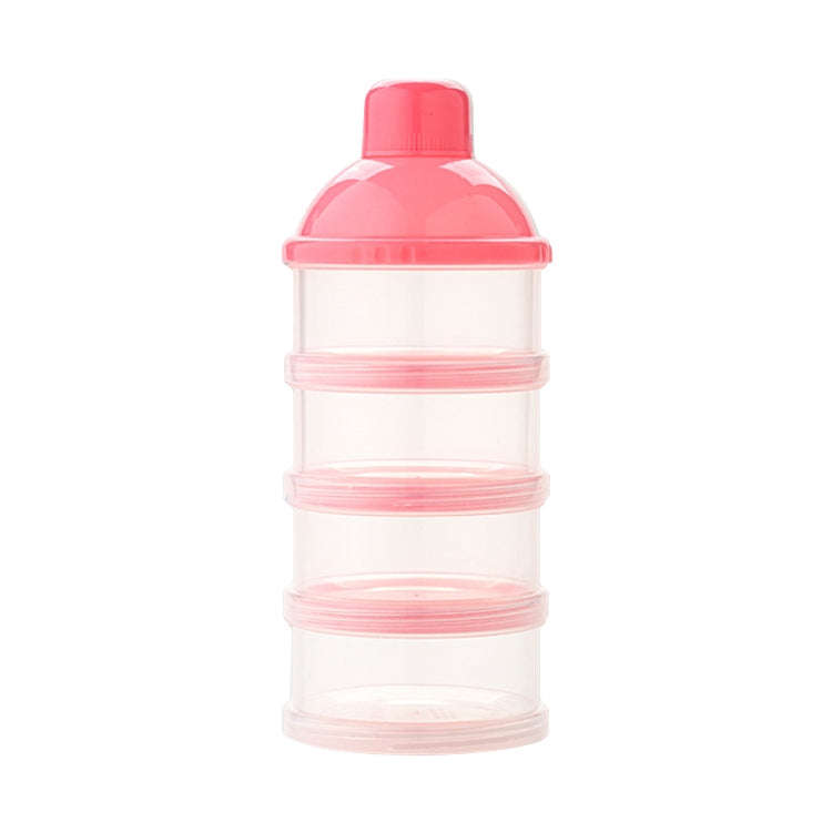 Portable Milk Powder Formula Dispenser Food Container Storage Feeding Box for Baby(Pink)