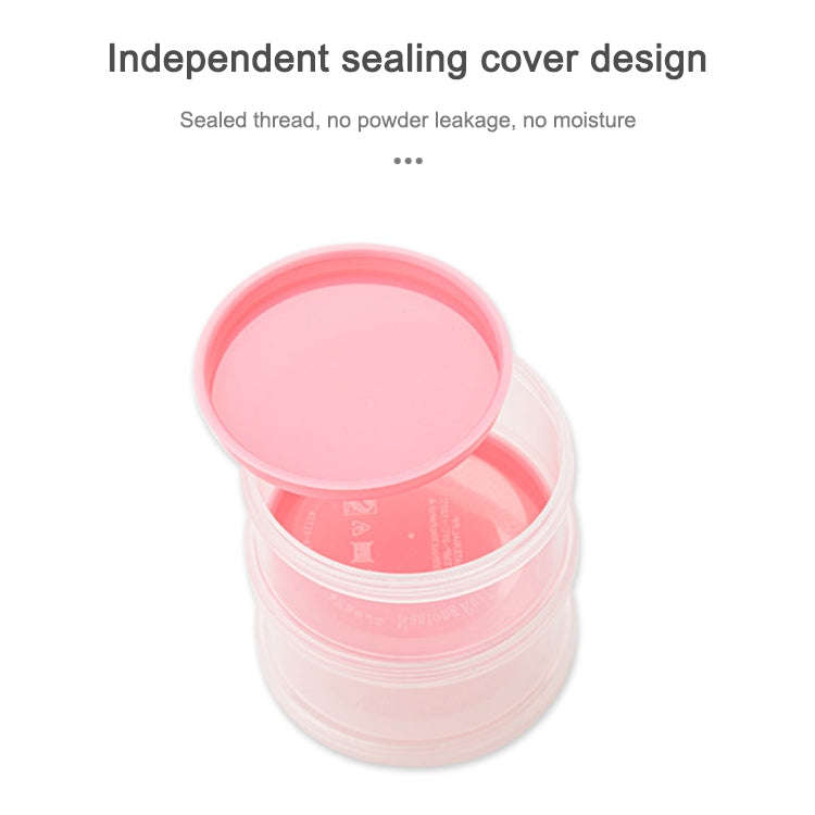 Portable Milk Powder Formula Dispenser Food Container Storage Feeding Box for Baby(Pink)