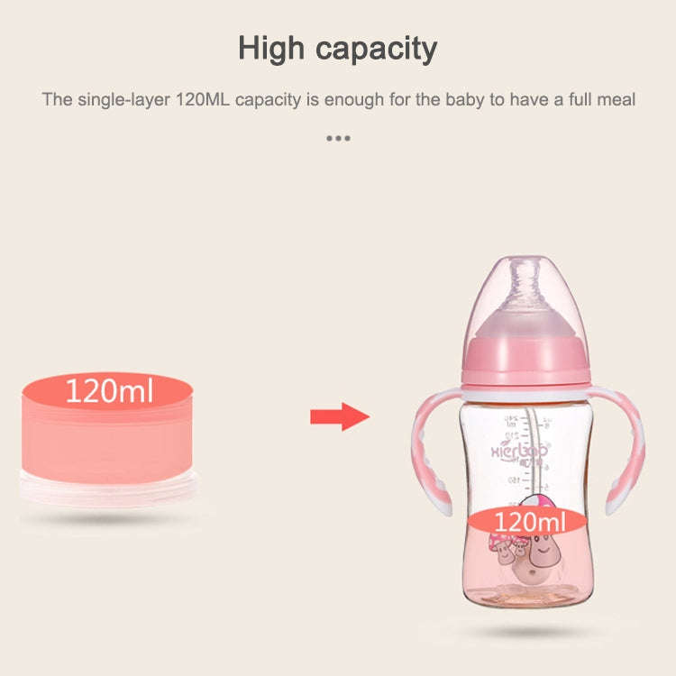 Portable Milk Powder Formula Dispenser Food Container Storage Feeding Box for Baby(Pink)