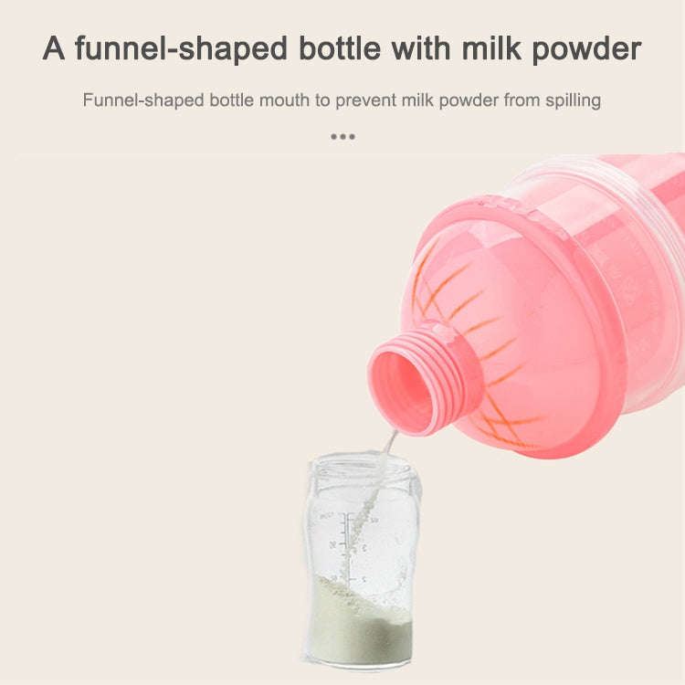 Portable Milk Powder Formula Dispenser Food Container Storage Feeding Box for Baby(Pink)