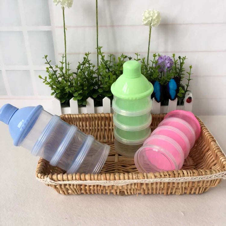 Portable Milk Powder Formula Dispenser Food Container Storage Feeding Box for Baby(Pink)