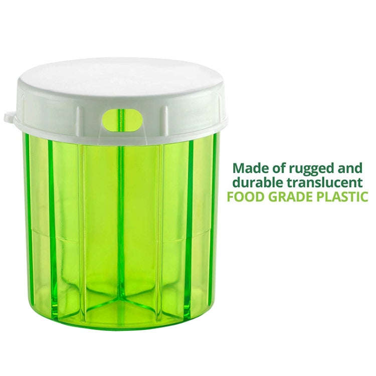 S-052 Round Transparent Plastic Pill Box Storage Box(9x9x10cm)