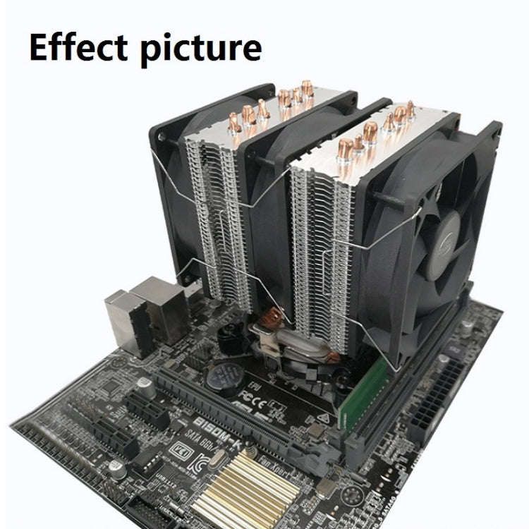 COOL STORM CT-4U-9cm Heat Pipe Dual-Tower CPU Radiator Copper Pipe 9 Cm Fan For Intel/AMD Platfor...