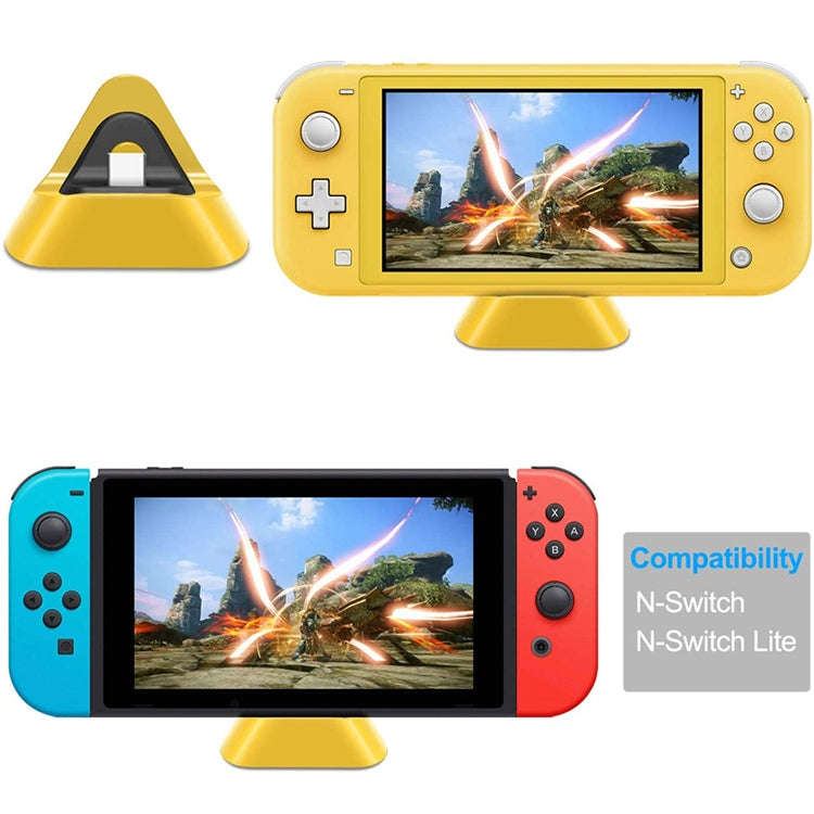 2 PCS DOBE TNS-19062 Host Charging Bottom Portable Triangle Game Console Charger For Switch / Lit...
