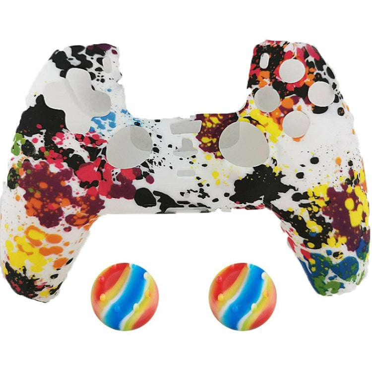 2 PCS PS5 Gamepad Silicone Protective Cover(5+ Hats)