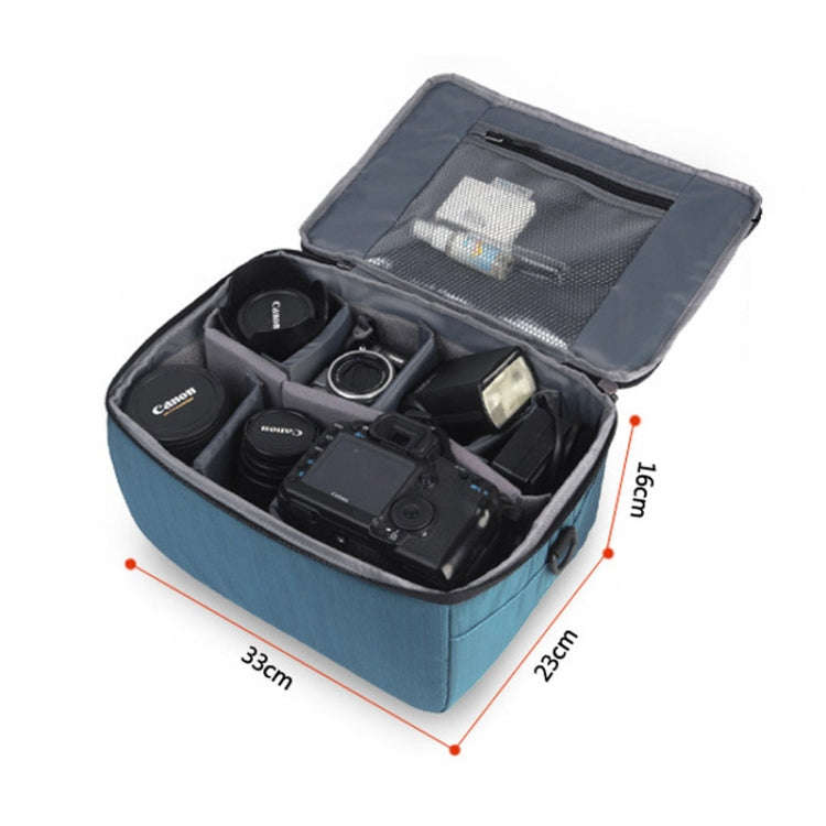 333 SLR Camera Storage Bag Digital Camera Photography Bag(Blue)