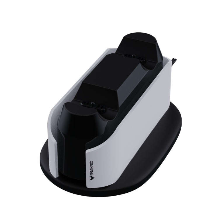 SPARKFOX W20P508 Dual Charger With Contacts Wireless Handle Charger For PS5, Style: Charger+Data ...