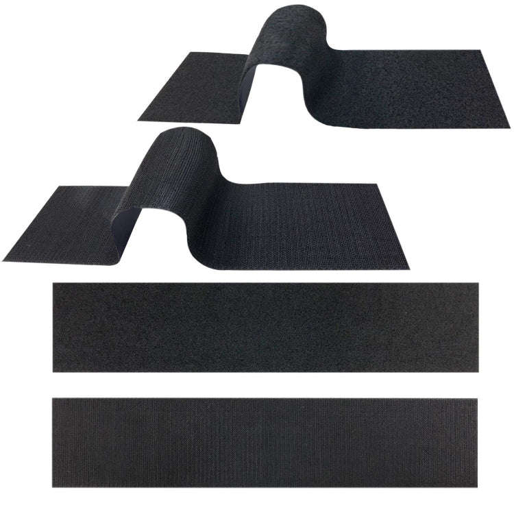 2 Pairs 100x500mm Car License Plate Hook And Loop Fastener High Temperature Resistance Polyester ...