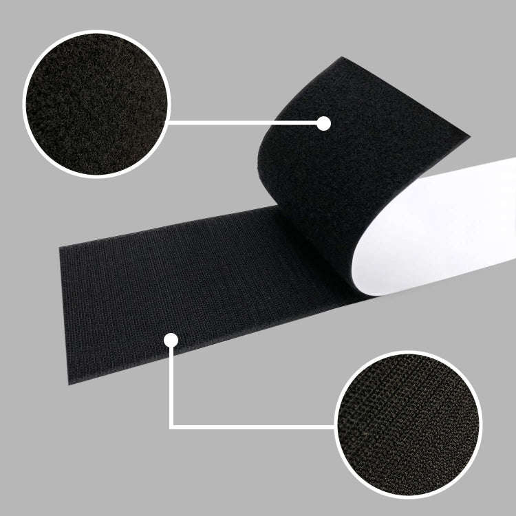 2 Pairs 100x500mm Car License Plate Hook And Loop Fastener High Temperature Resistance Polyester ...